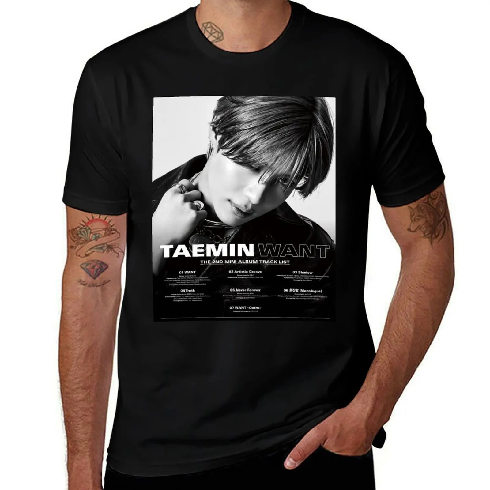 

man WANT shirts man SHINEE for t slim T-Shirt t for t fit shirts shirt man graphic TAEMIN T-Shirt