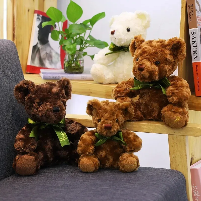عالية الجودة الطفل ألعاب من نسيج مخملي وشاح دمية دب لطيف دمية دب دمية مادة صحية مرافقة النوم هدية عيد ميلاد الطفل #5