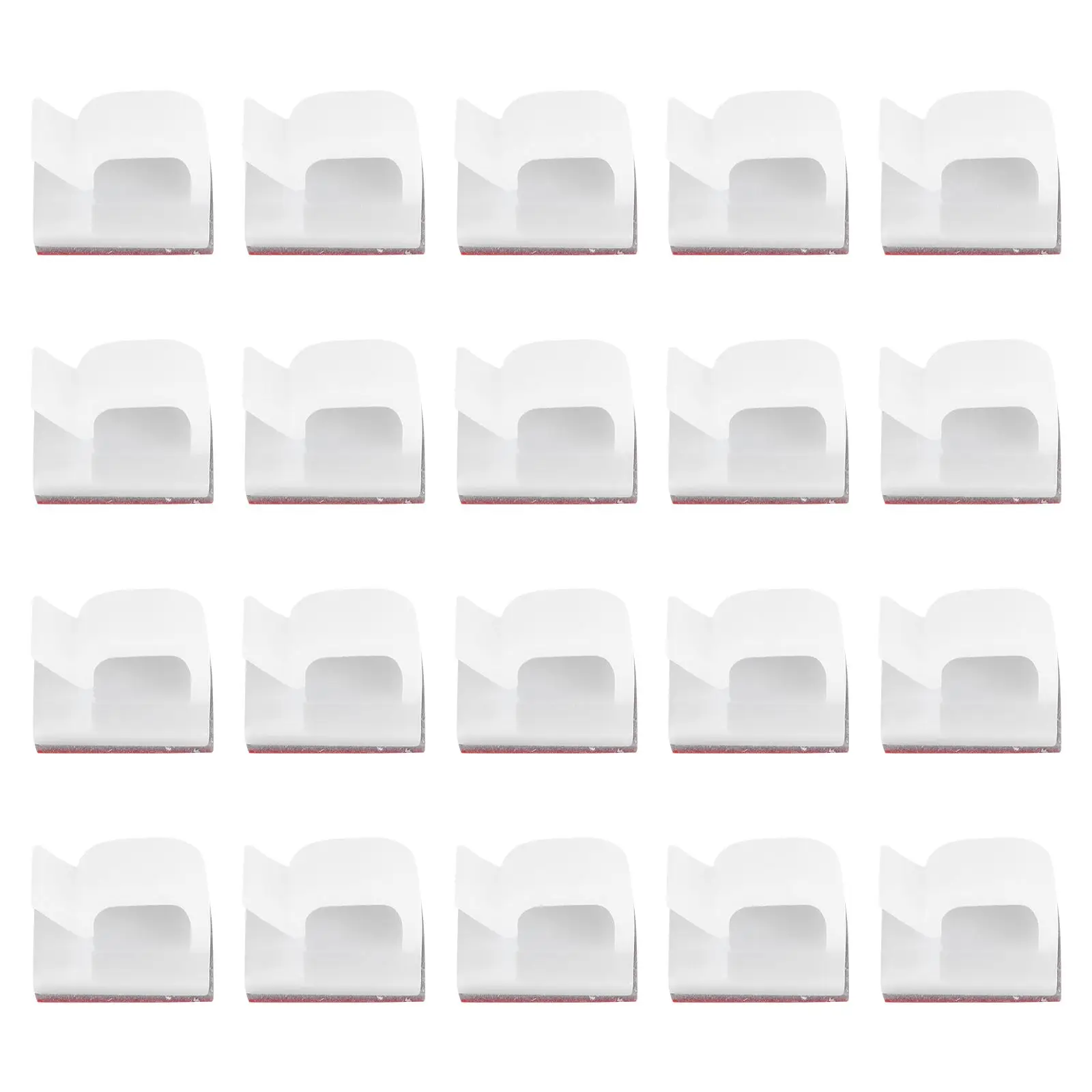 

100 pcs Self Adhesive Cable Clips Mini Wire Clamps for Car Home Office Glass Plastic Metal Porcelain Ceramic Surfaces Easy to