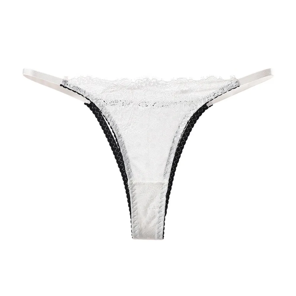 Modische Transparente Spitzen-Netz-String-Dünne Dessous Blumen-Slips Niedrige Taille Blumige Damenunterwäsche Geschenke – Detail 12