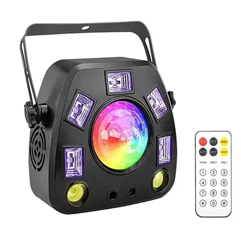 caleidoscopio magia led strobe light disco effect laser light full sky star flash bar de luz colorida lavagem 4in 1 01