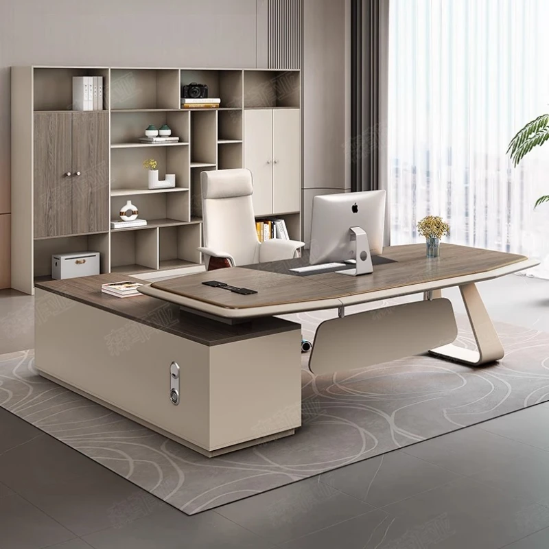 Minimalist Modern office desk High end elegant luxury design Computer desks Boss table interior mesa ordenador bedroom furniture