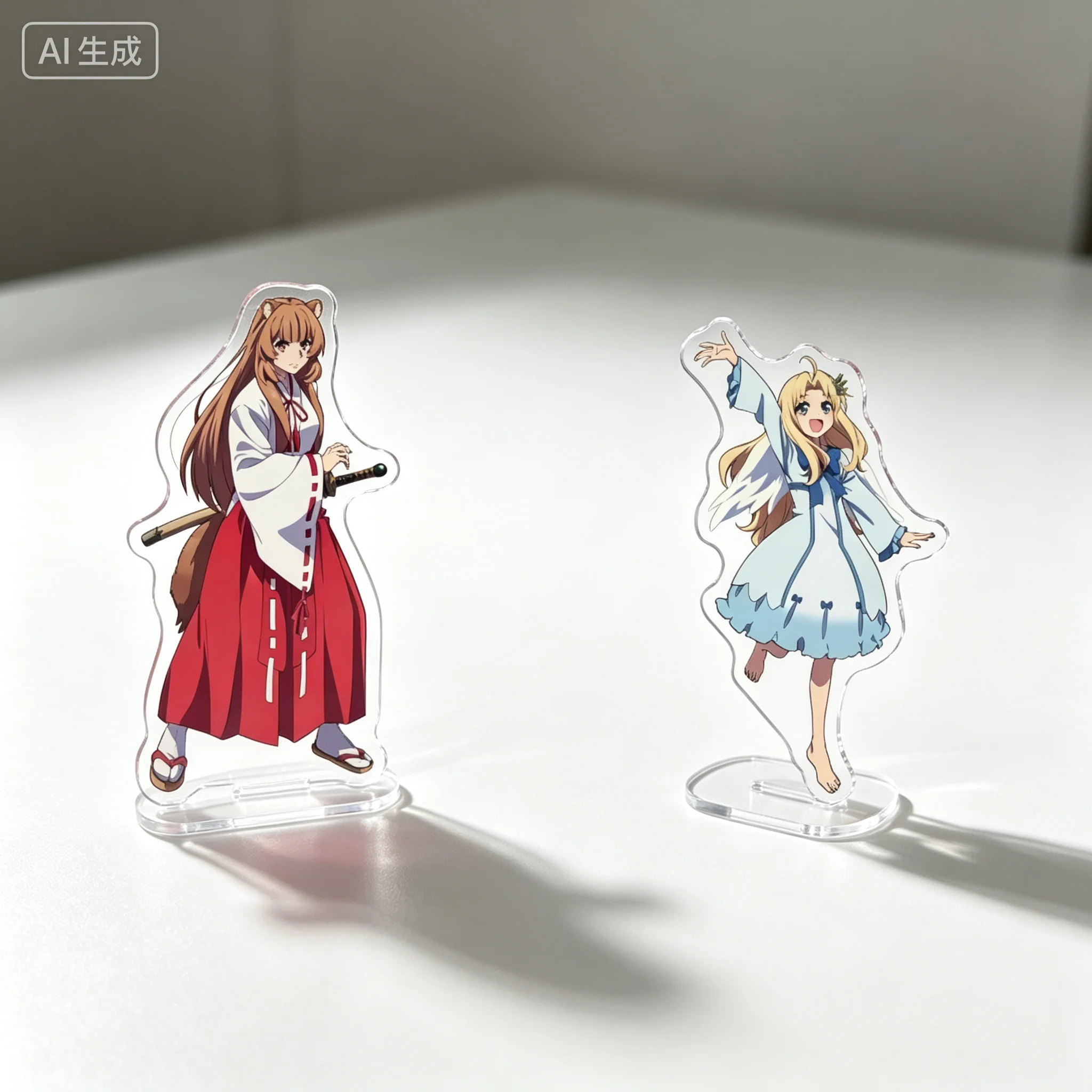 Anime The Rising Of The Shield Hero Season 4 Filo Raphtalia Acrylic Stand Model Plate Keychains Bedroom Decoration