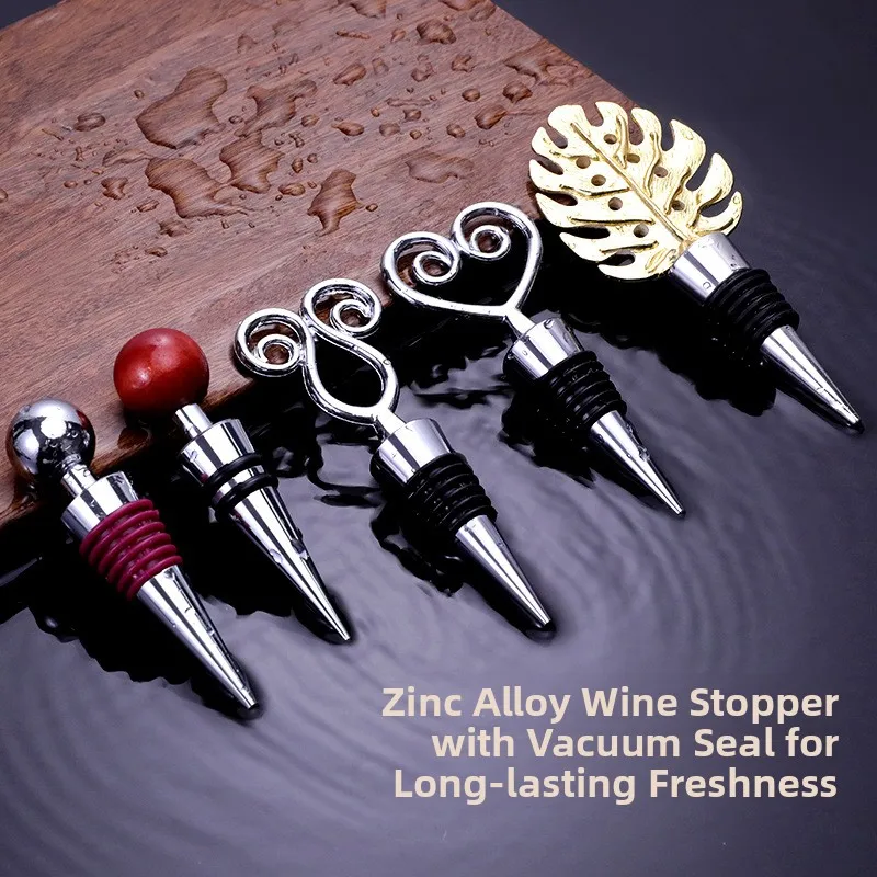 Zinc Alloy Red Wine Stopper Metal Sealed Bottle Creative Style Short Sleeve T-Shirt for Ladies round Neck Regular Fit Summer ...