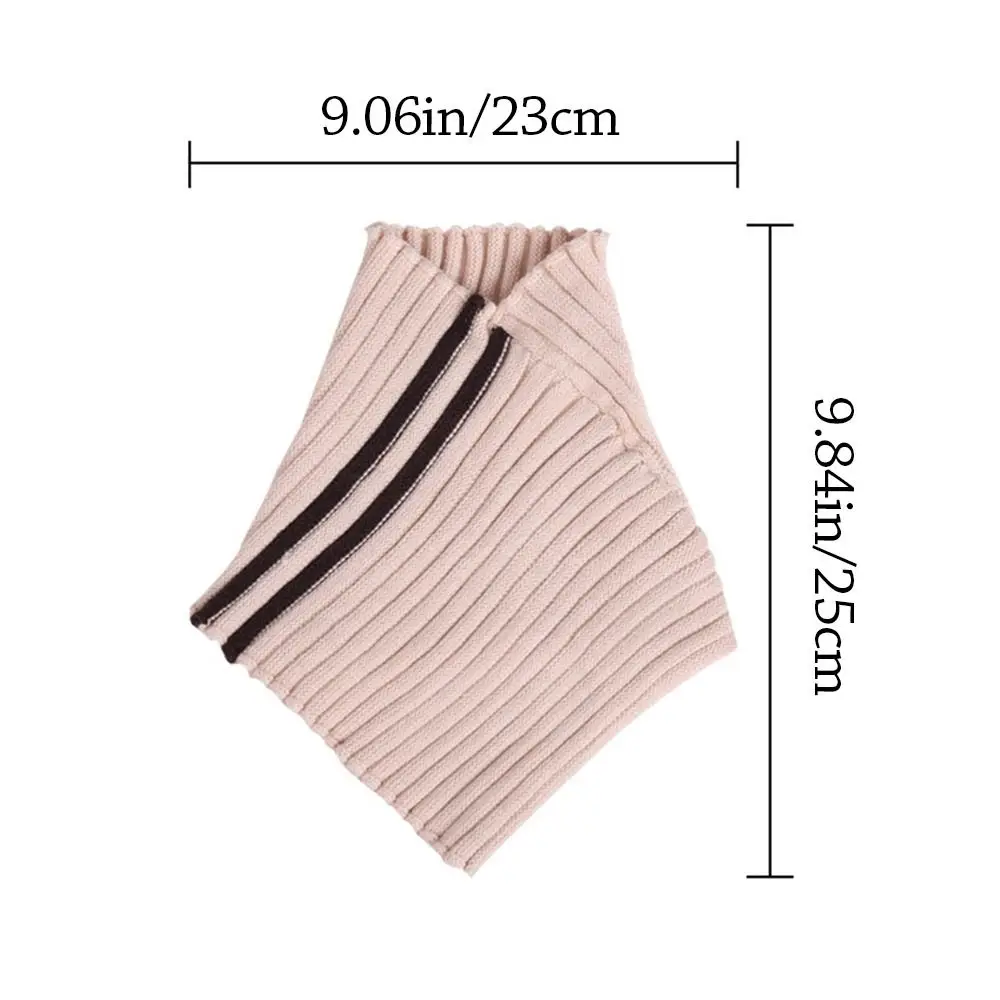 أزياء الشتاء محبوك وهمية طوق دافئ انفصال الرقبة أدفأ يندبروف وشاح ناعم الرجال النساء #6