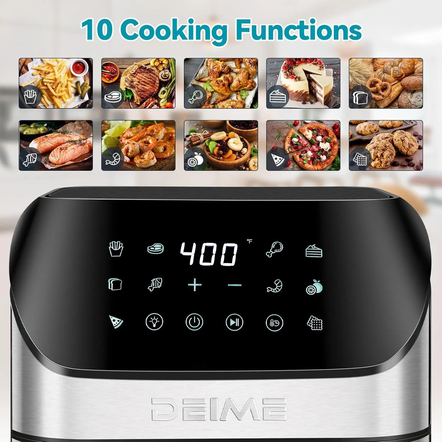 Air Fryer 6.2 QT Large Capacity Oven 5