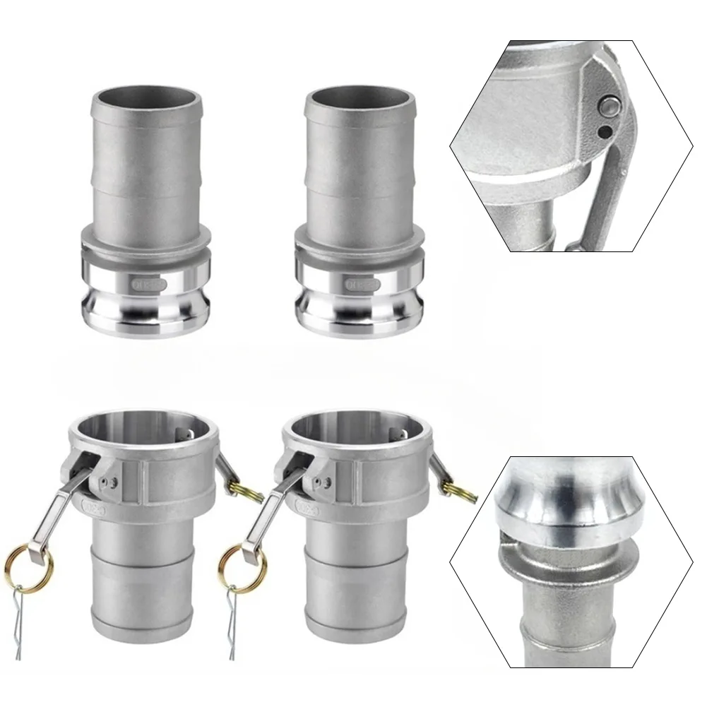 

2 шт. алюминиевых фитингов для шлангов типа A и типа D для сельского хозяйства, промышленности и дорожного строительства