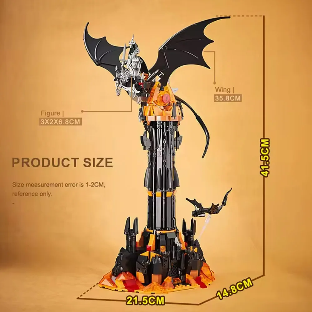 DIY Magic Dark Tower Building Blocks Creative MOC Technical Assembly Bricks STEM Educational Kit Gift for Adults Kids Christmas