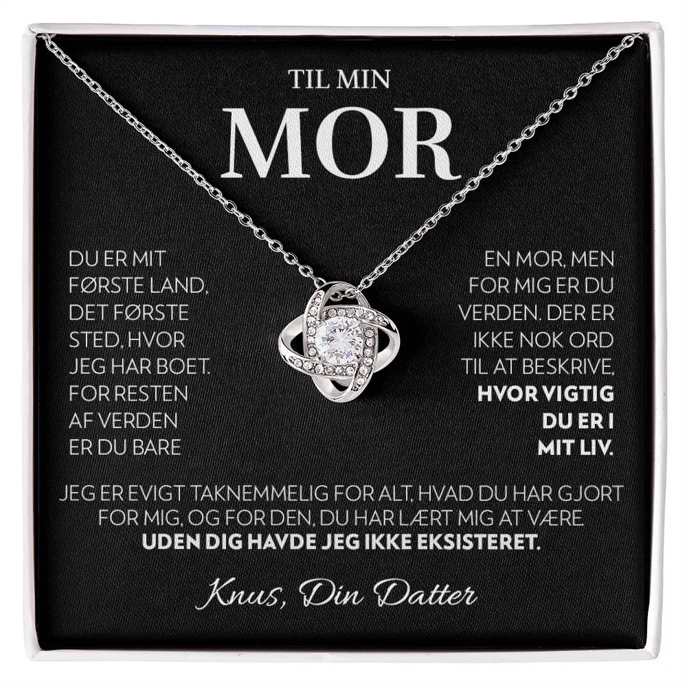 To My Mom Mother Daughter Necklace Gift Women Mor Datter Love Knot Pendant Necklaces Fashion Jewelry 2025 New Hot Dropshipping