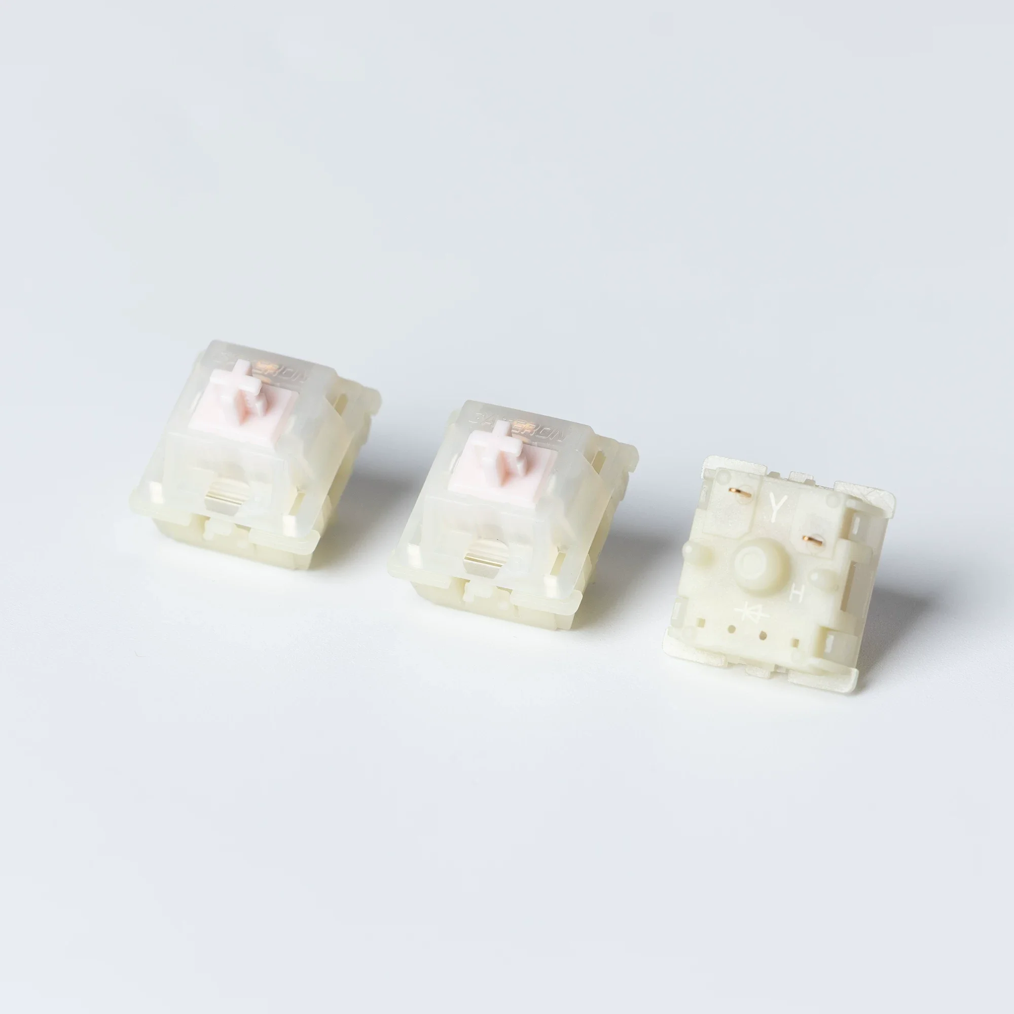 10Pcs/Pack GATERON KS-3X1 Milky Pro Series Switches, Tactile Linear Custom Keyboard Replacement Switches