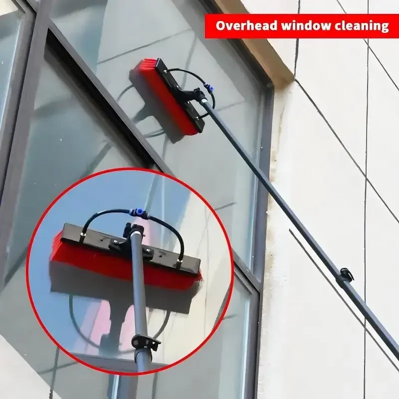 2026 High-Pressure Washer Multifunctional with Carbon Fiber Telescopic Cleaning Rod Brush Type Solar Panel Water Supply Machine