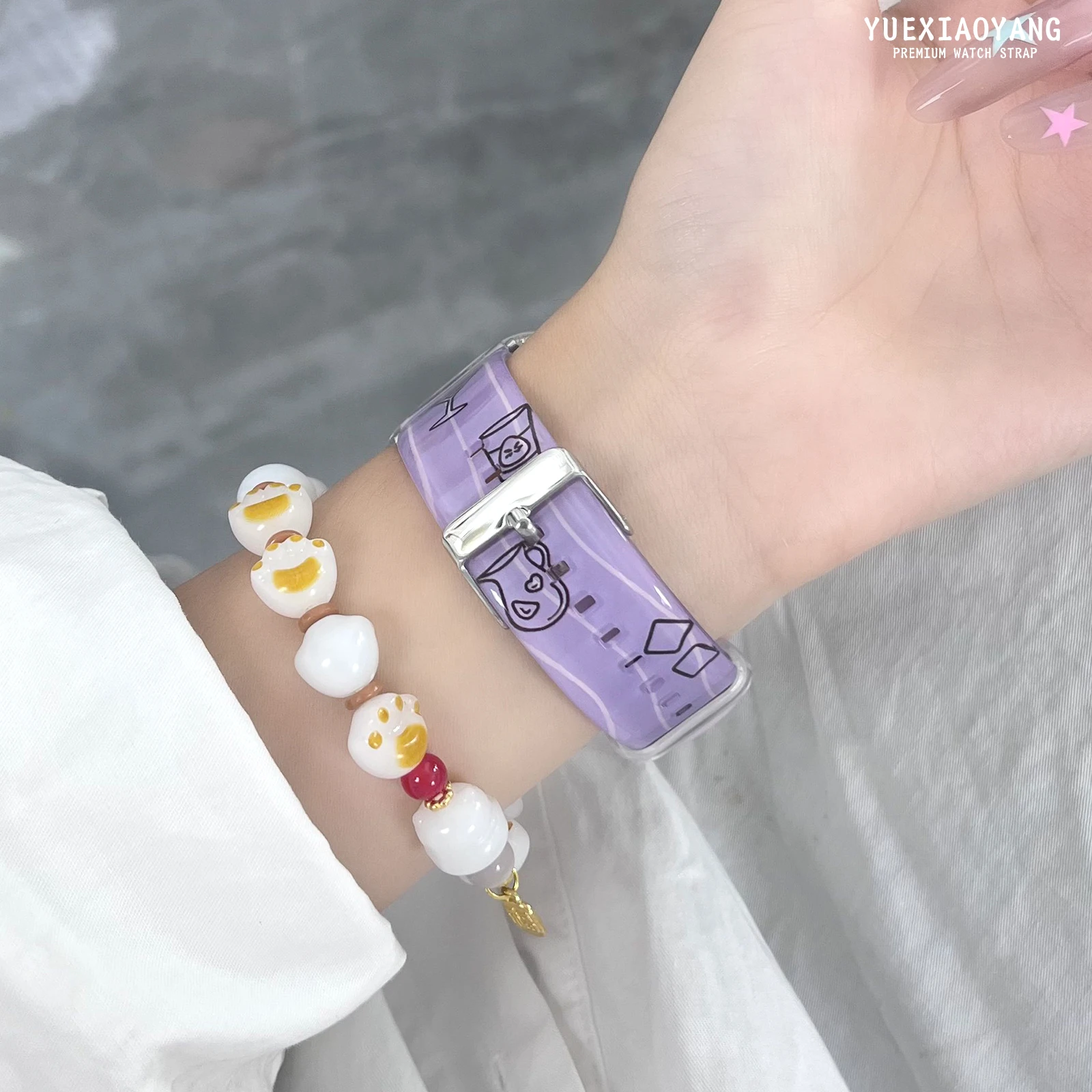 Transparent Minimalist Band for Apple Watch Series 10/9/8/7, Compatible with 38mm 40mm 41mm 42mm iWatch Soft Silicone Strap