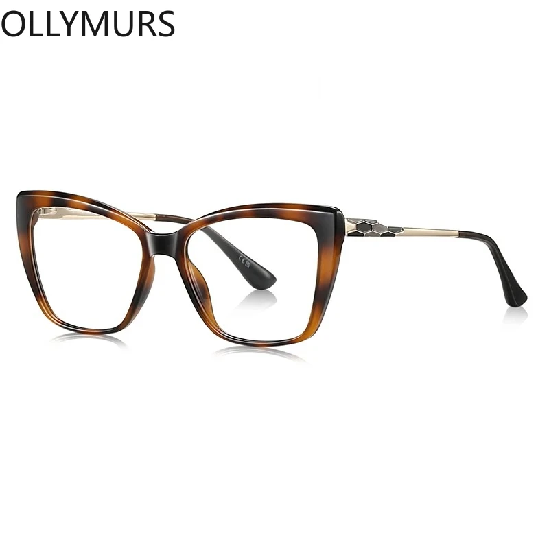 OLLYMURS новая большая оправа с бабочкой, модный и уникальный дизайн, фотохромные очки с защитой от синего света, настраиваемые по рецепту