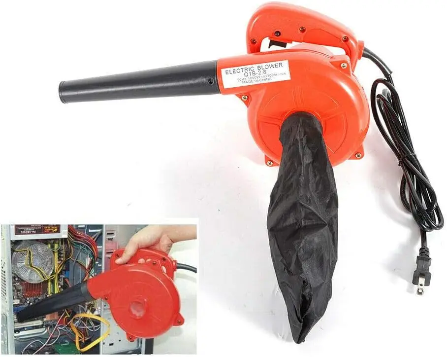 

Electric Leaf Blower, 110V Portable Air Corded Dust Collector Vacuum Cleaner for Blowing Leaf, Garden, Computer Host & Car 1000w