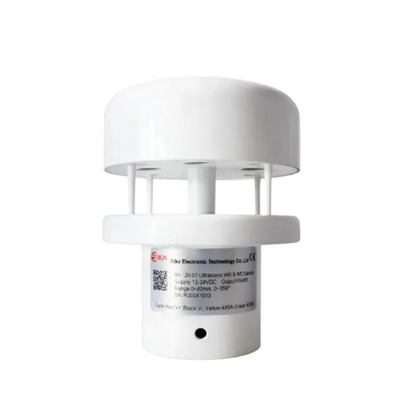 HotRika RK120-07 Cheap Price 4-20mA Analog Output Anemometer Ultrasonic Wind Speed Direction Sensor