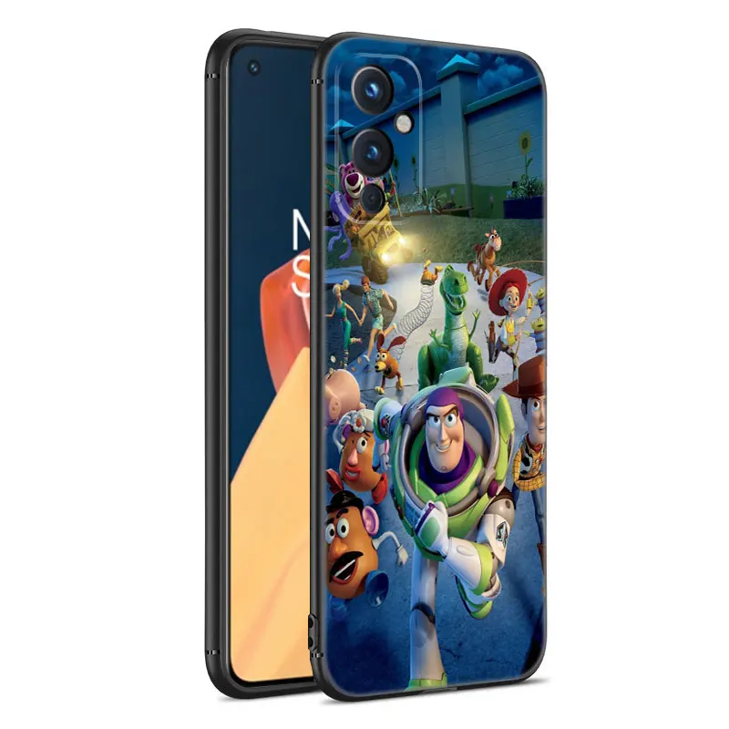 TToy Story Woody Buz Black Silicone Phone Case For OnePlus 9R 10R 11R 12R ACE 2 Pro 2V 3V Nord CE 2 3 Lite 4 N10 N20 N30 SE 5G