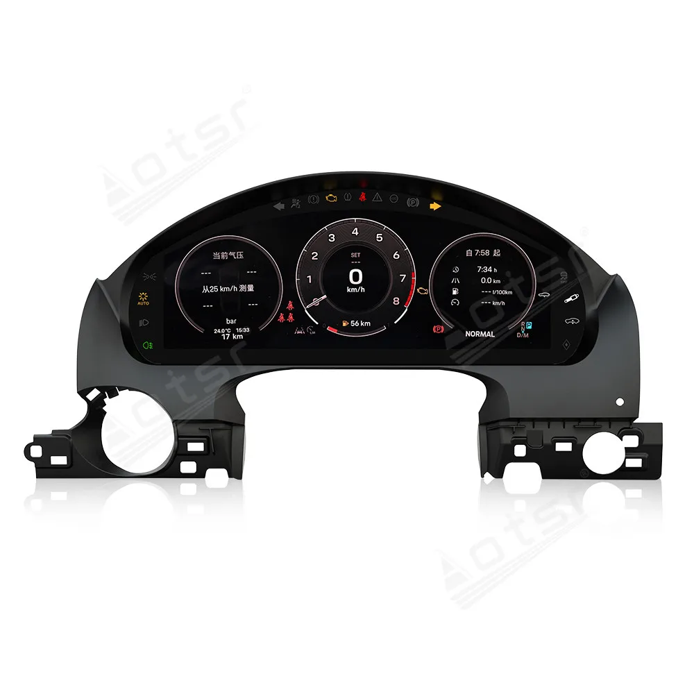12.3 Inch Digital Cluster For Porsche Cayenne 2011-2017 LCD instrument panel Virtual Cockpit Speed Meter High Compatibility Plug
