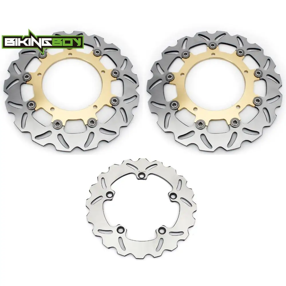 BIKINGBOY Front Rear Brake Discs Disks Rotors For MT-09 ABS 14-23 MT-09 SP ABS 18-23 MT-09 Tracer ABS 15-23 XSR900 ABS 16-23 22