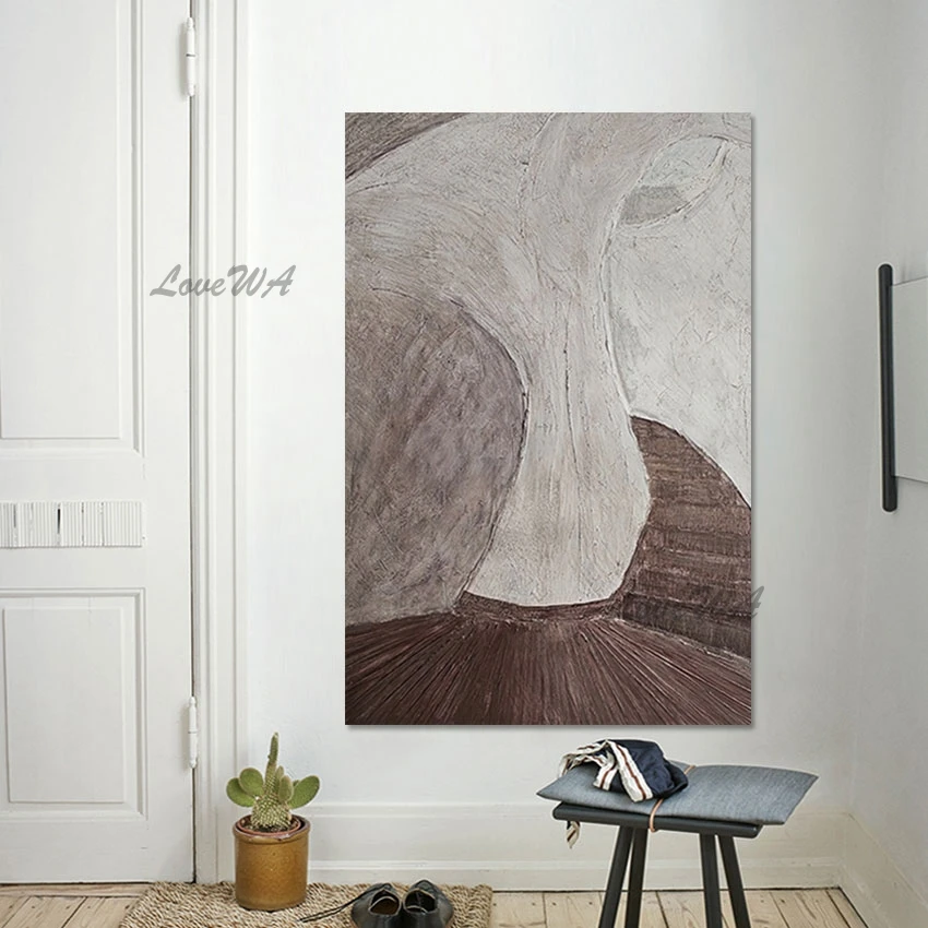 

Stairway Building Painting Modern Wall Painting Art Picture Canvas Handmade Oil Paintings Unframed Abstract Office Decor Gift