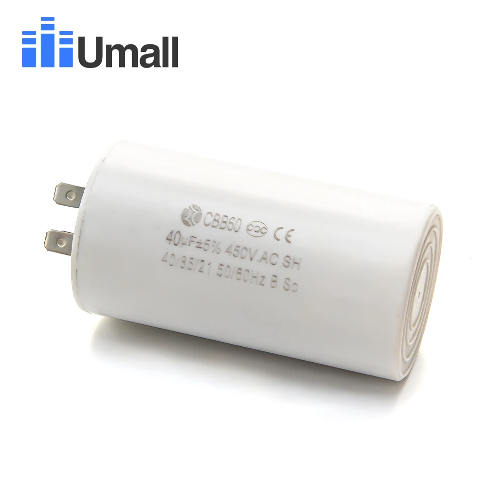 CBB60 450V 40 فائق التوهج تشغيل موتور ابدأ مكثف أربعة 4 دبابيس ل غسالة مكيفات الهواء #4