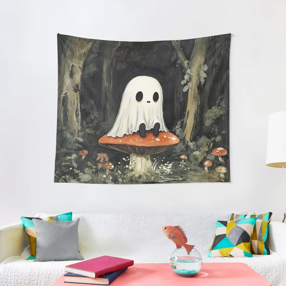 

Ghost Resting on a Mushroom in the Forest Tapestry Bedrooms Decor Aesthetic Room Decors Decoration Room Tapestry