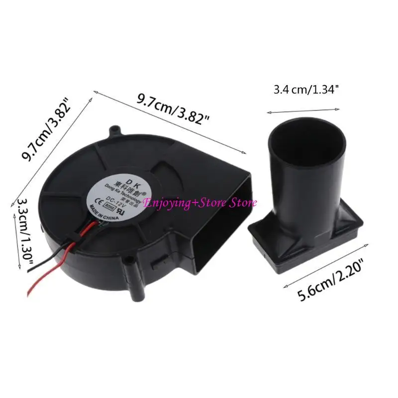 G6DA 97X97X33MM 9733 لمروحة المنفاخ ، محمل الكرة لمحبي BBQ 12V 2A مع 30 سم
