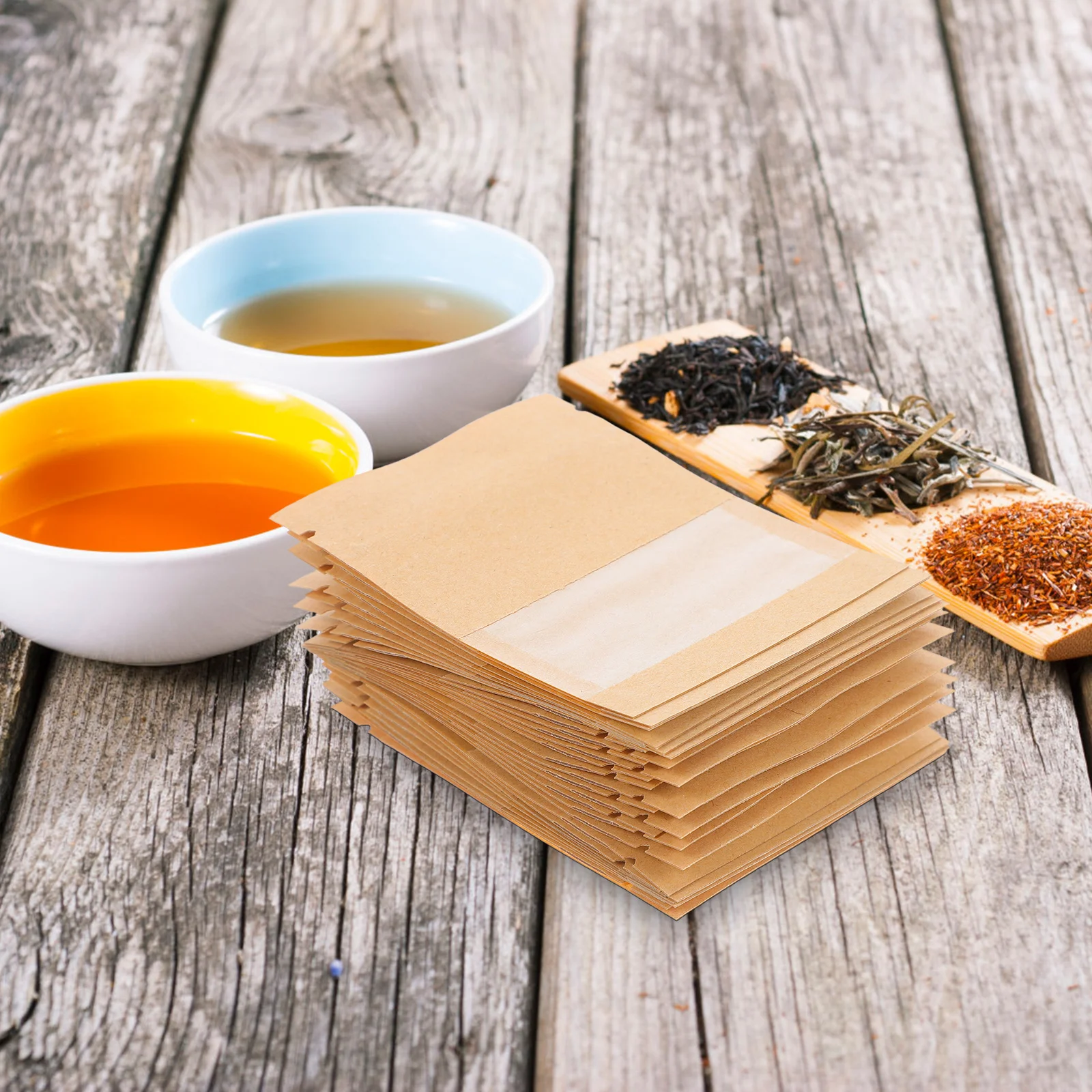 

100pcs Seed Envelopes Brown Kraft Paper With Clear Window Resealable Waterproof For Garden Vegetable Flower Seeds Storage