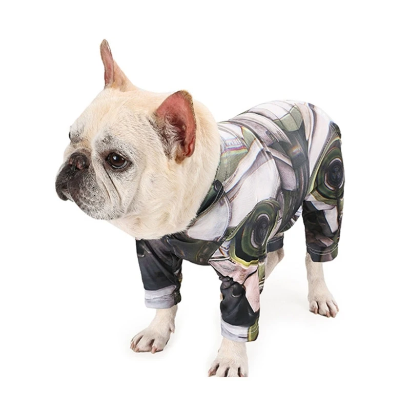 Dogs Hoodie Shirt for All Size Pet Mechanical Costume Sweatshirt Cats Photo Clothes 4leg Pullover Clothing for Halloween