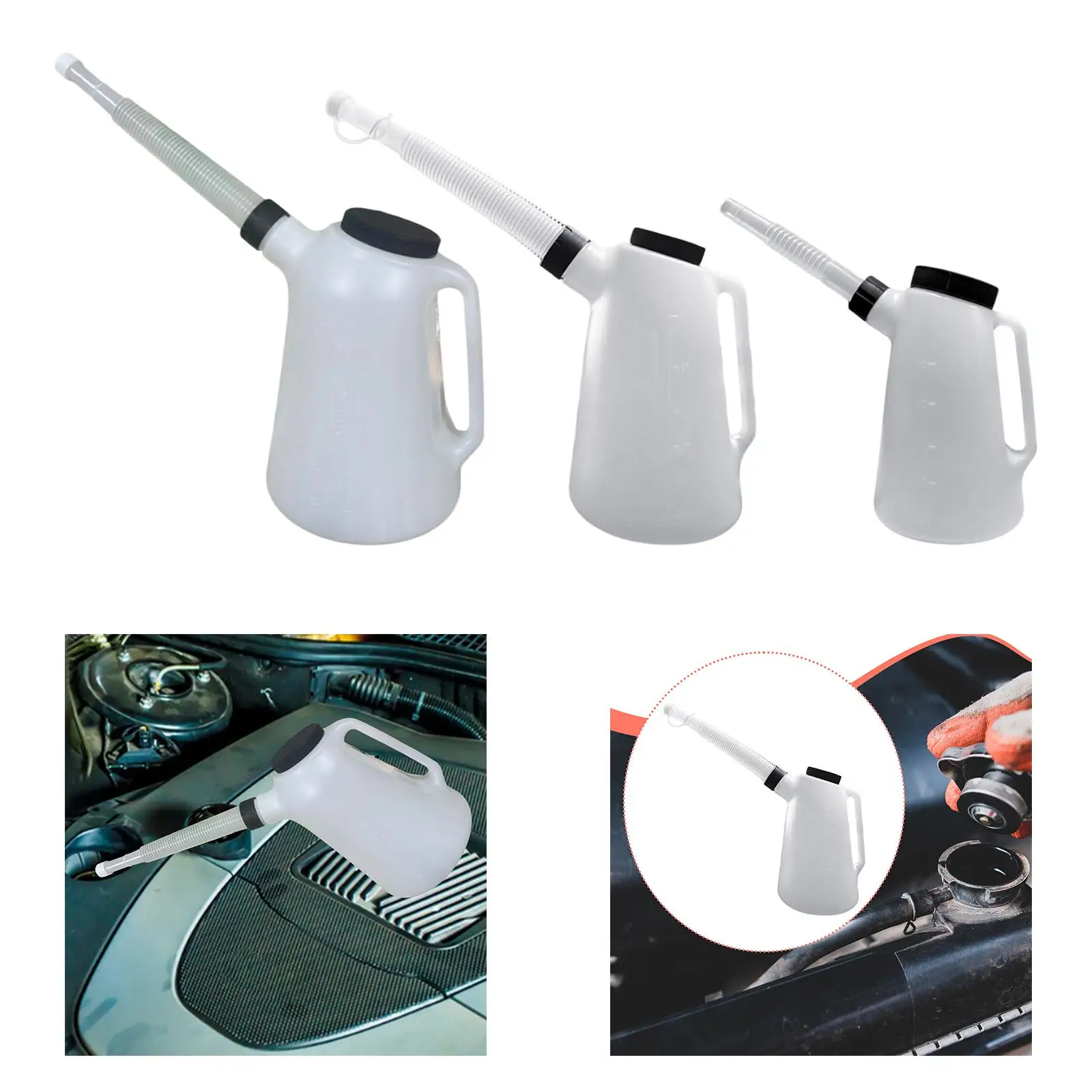 

Пластиковая канистра для масла с носиком, многофункциональный герметичный дозатор для моторного масла для автомобилей, гаражей, мотоциклов, путешествий