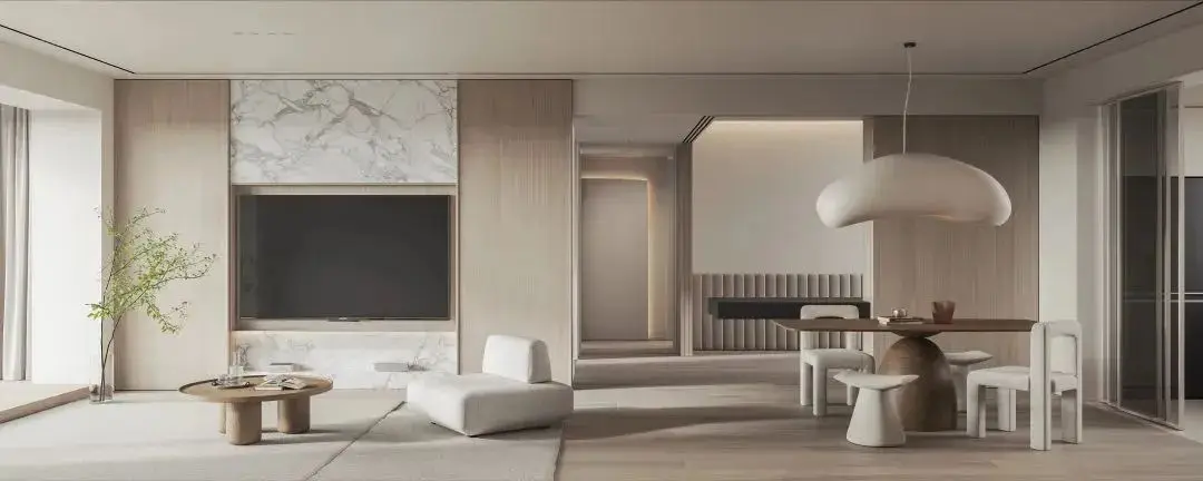 Sanhai الحد الأدنى نمط التصميم الداخلي البناء رسم خطة رئيسية تخطيط الواقي الذكري غرفة المعيشة مريح المنزل العمل التفصيلي