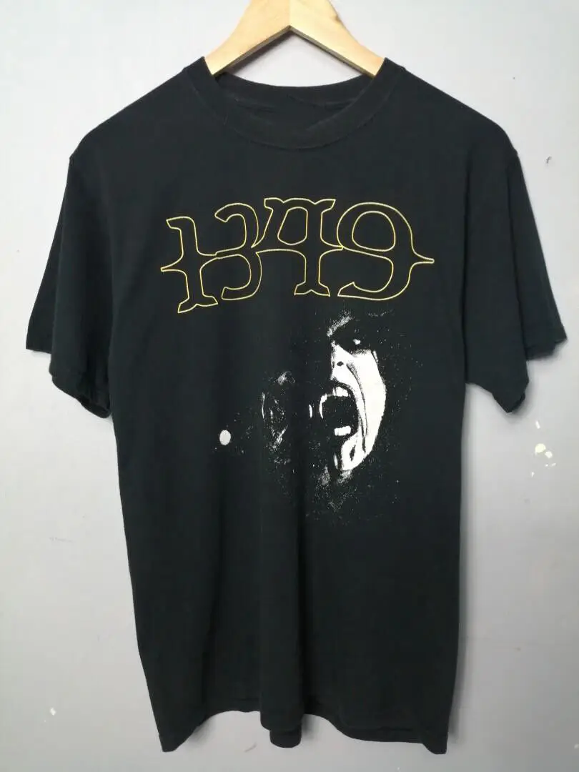 Vtg 1349 Band Music Tour Heavy Cotton Black Full Size T Shirt AA269