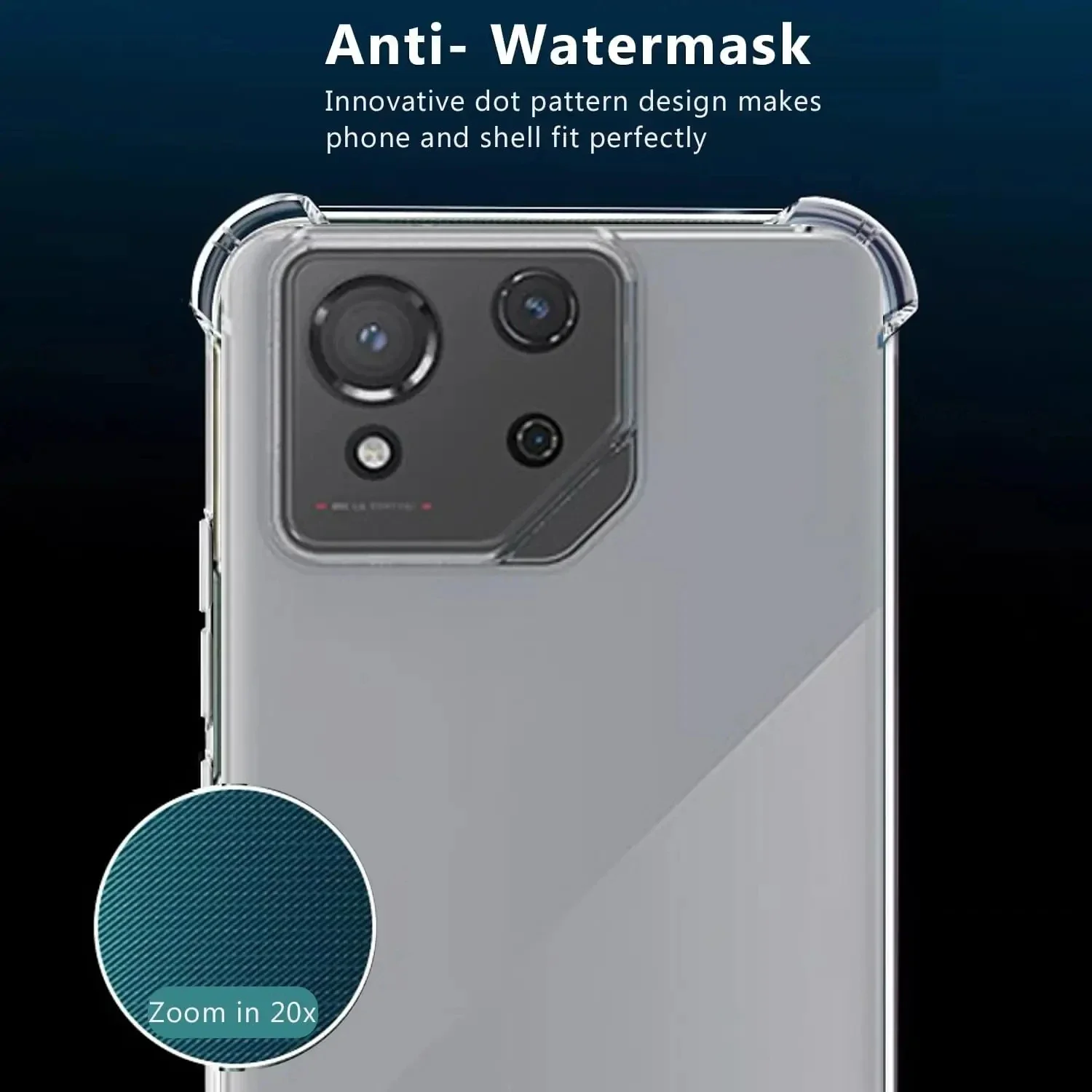 Soft TPU Transparent Phone Case for Asus Rog Phone 9 8 Pro Protective Cover Airbag Shockproof Coque Fundas Capa