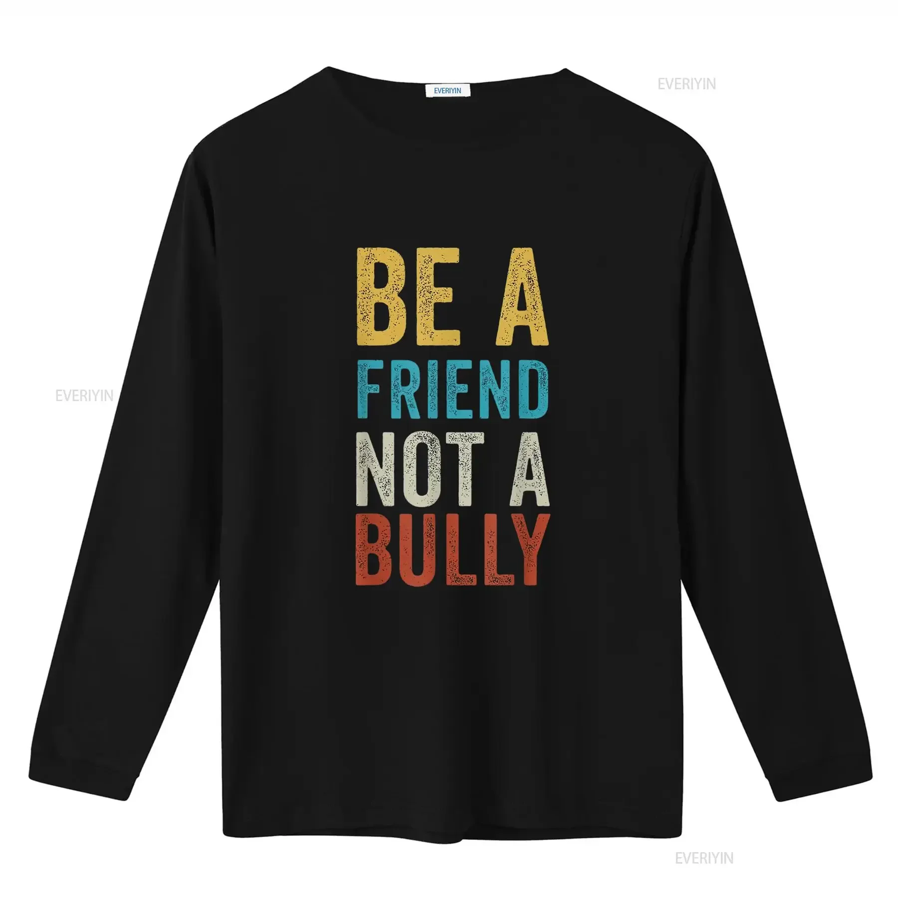 تي شيرت نسائي Be A Friend Not Bully Anti Bullying Awareness Unity Day تي شيرت عتيق مغسول قليلاً ملابس مصممة برسومات عصرية #3