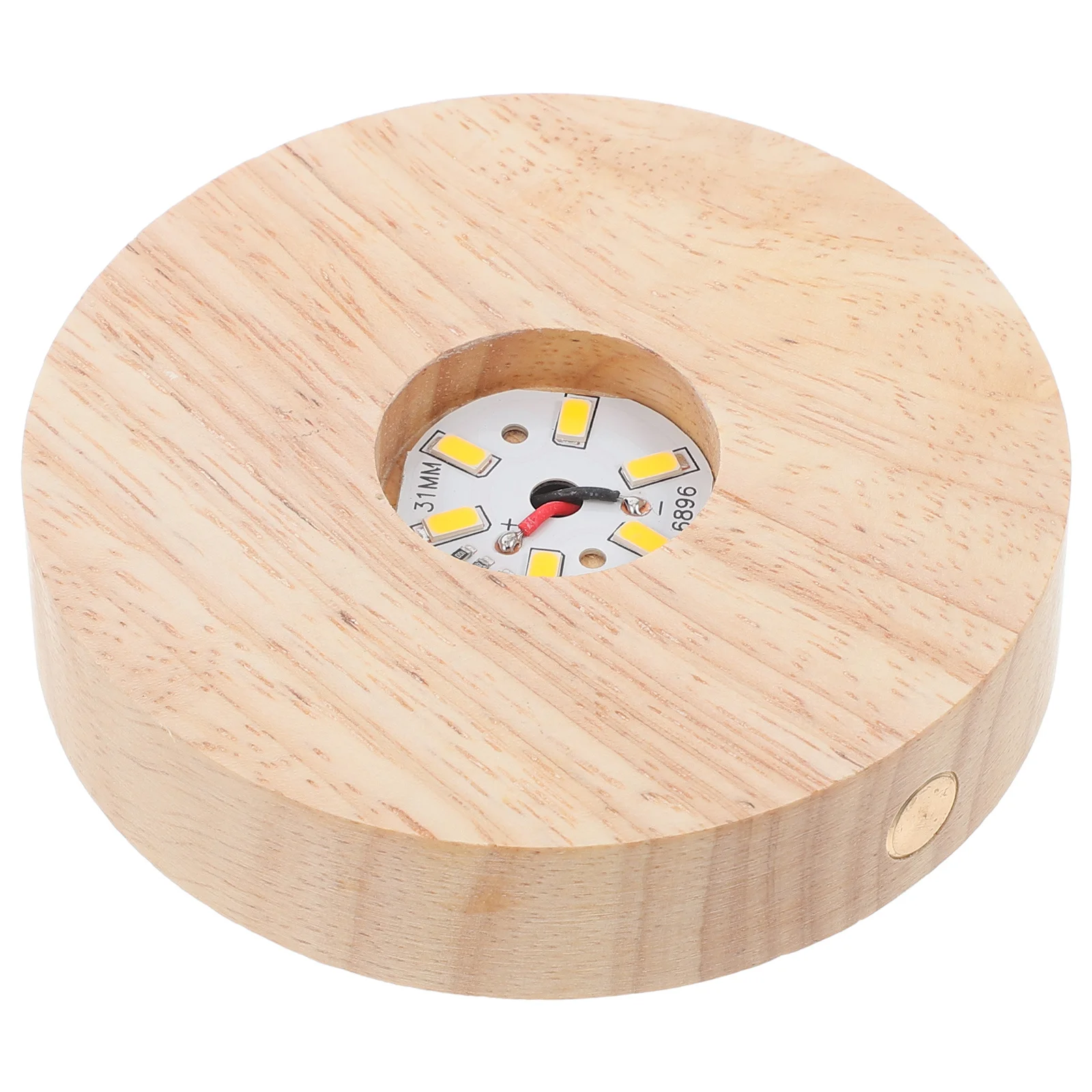 1 مجموعة الخشب عرض الركيزة مصباح ليد قاعدة ل كريستال الكرة Usb بالطاقة مضيئة حامل عرض الزخرفية للمجوهرات من مادة الراتنج #3