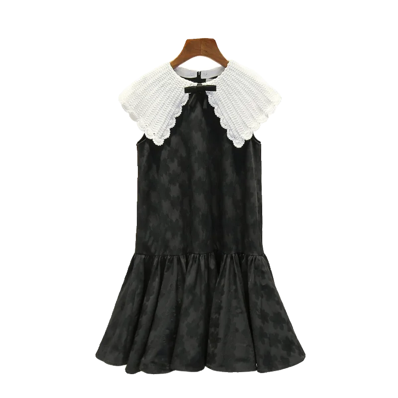 Maglia estiva di fascia alta Bla Dr Hepburn Sle Svel Colletto rovesciato da donna Dr Primavera Estate Autunno Faion Ladi...