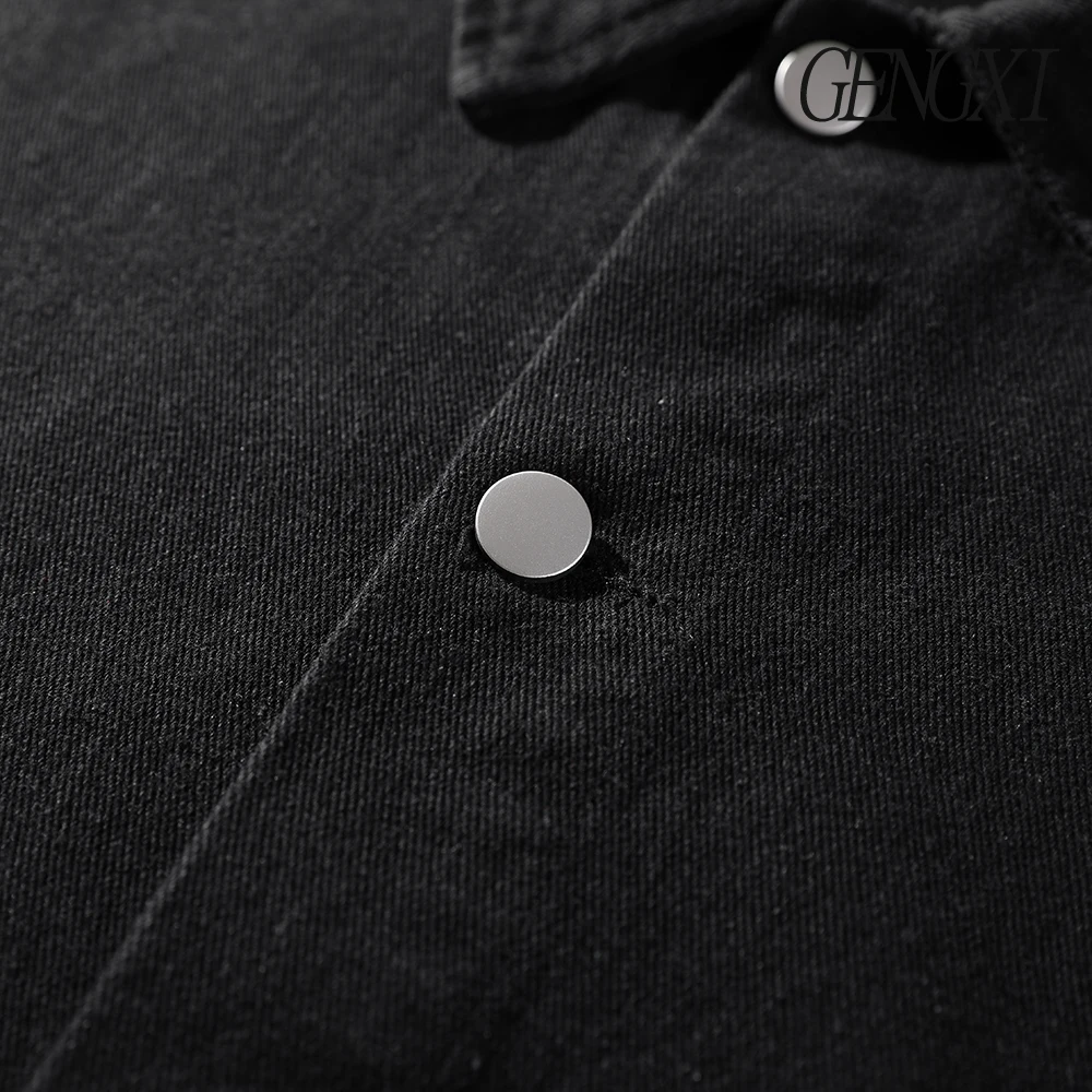 الخريف/الشتاء وصول جديد غسلها التدرج تصميم الياقات الدنيم سترة اليابانية الرجعية الرجال واحدة الصدر قميص سترة