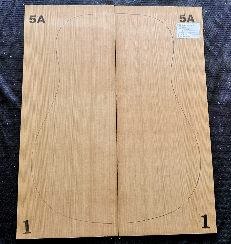 

HUATOOL- AAAAA Classical acoustic guitar, red cedar panel, 10 years old material, guitar handmade material accessories