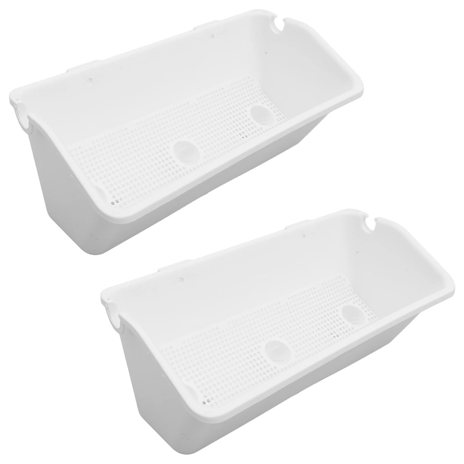 

Настенный ящик для посадки, белый пластиковый садовый кашпо, урны, уличные комнатные цветочные горшки, растения, декор для патио, универсальный дизайн, легкий