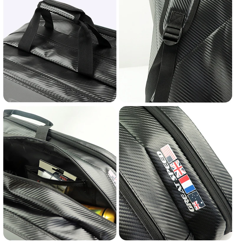 Adults High Quality Tennis Bag Men Women Shoes Compartment Tennis Racquet Backpack Polyester Djokovic Tennis Sports Shoulder Bag