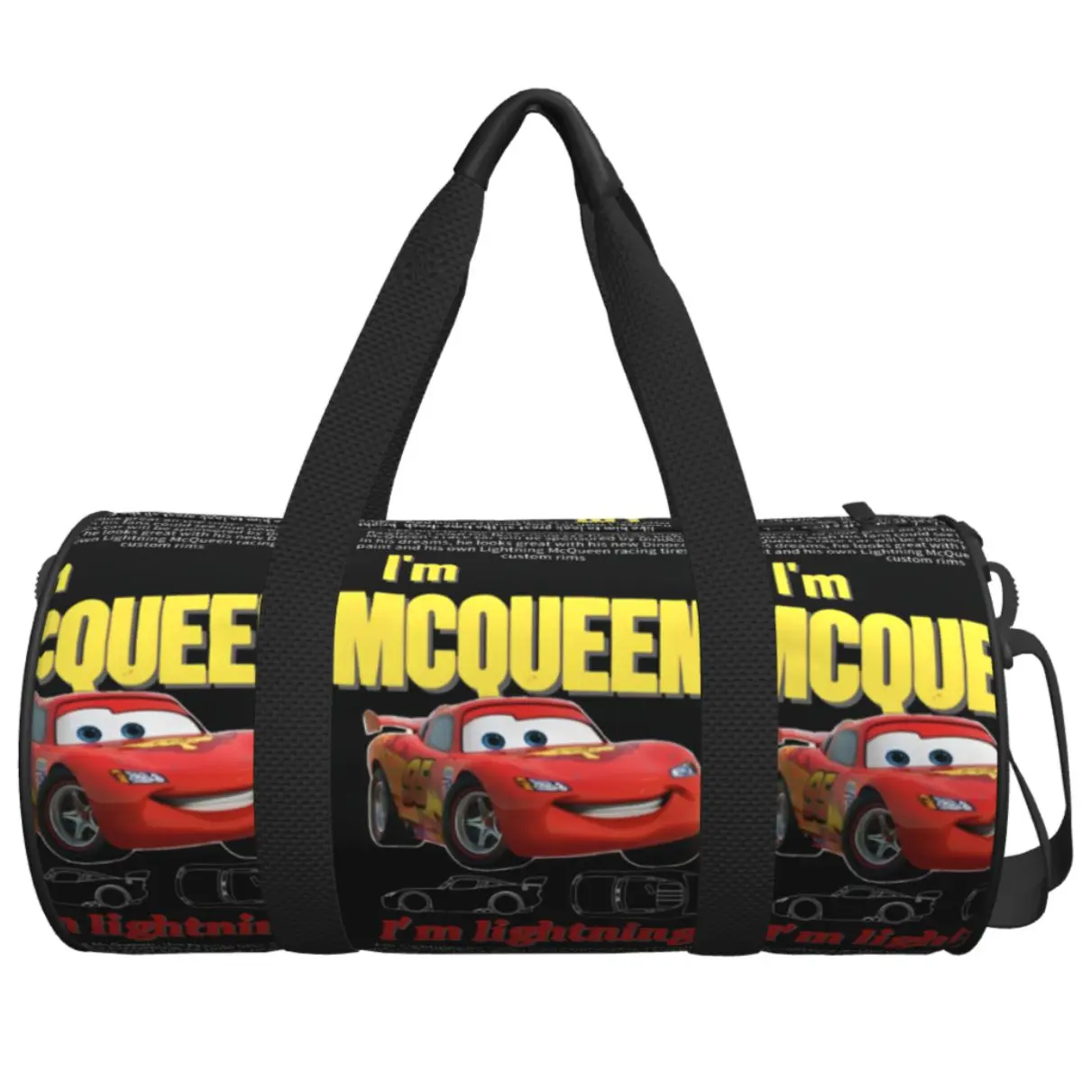

Дорожная сумка с молнией McQueen Cars, повседневная спортивная сумка, мужская большая новинка с принтом, спортивные сумки для фитнеса, портативные сумки
