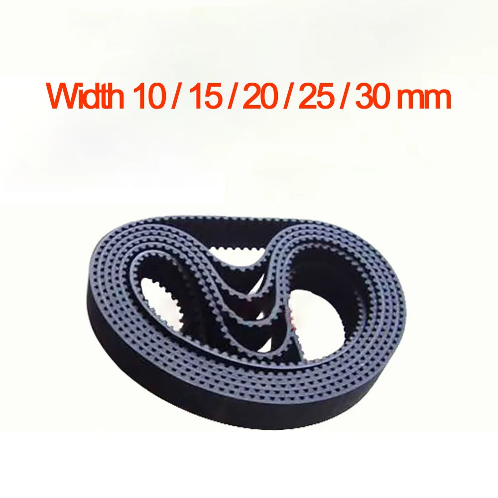 HTD 5M Timing Belt 350 355 360 365 370 375 380 385 390 395 400mm Length 10/15/20/25/30mm Width 5mm Pitch Closed-Loop Rubber Belt