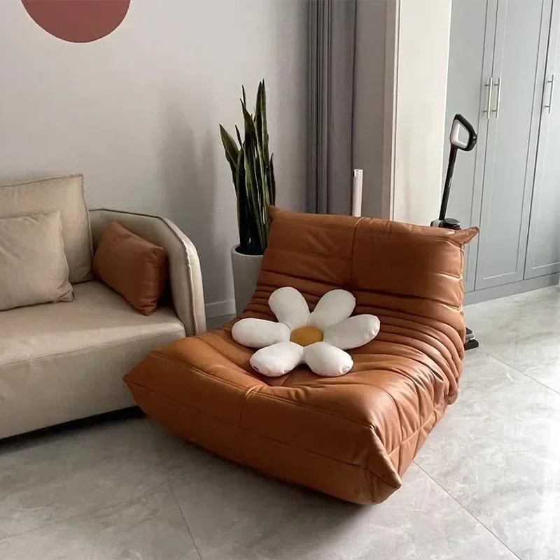 Caterpillar Sofa Simple Tatami Single Sofa Casual Lazy Sofa Living Room Recliner Celebrity Balcony Rocking Chair Furniture
