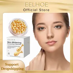 Brightening Face Serum Moisturizing Skin Care Anti Dark Circle Vitamin E for Skin Lightening Products Kojic Acid Capsule Serum