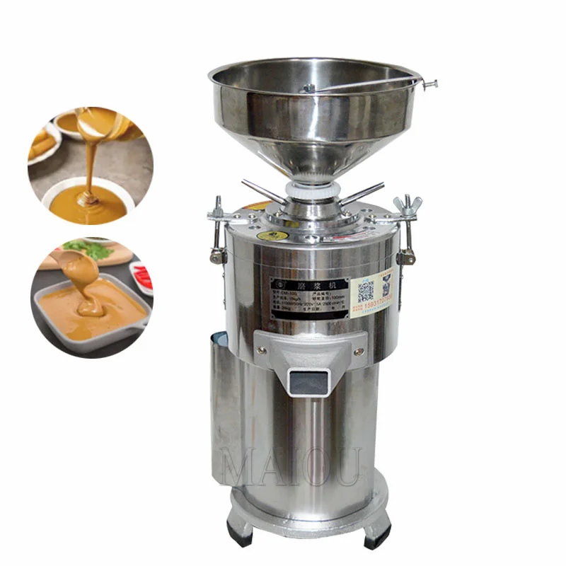 Peanut Butter Maker Machine Sesame Nut Crusher Stainless Steel Food Processor