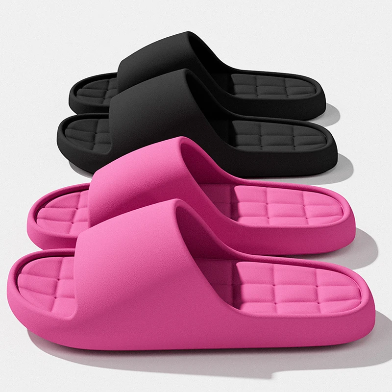 Man Fashion Slippers Solid Beach Sandals Summer Non Slip Lightweight Soft Unisex Slides Women Outdoor Indoor House Shoes image 4