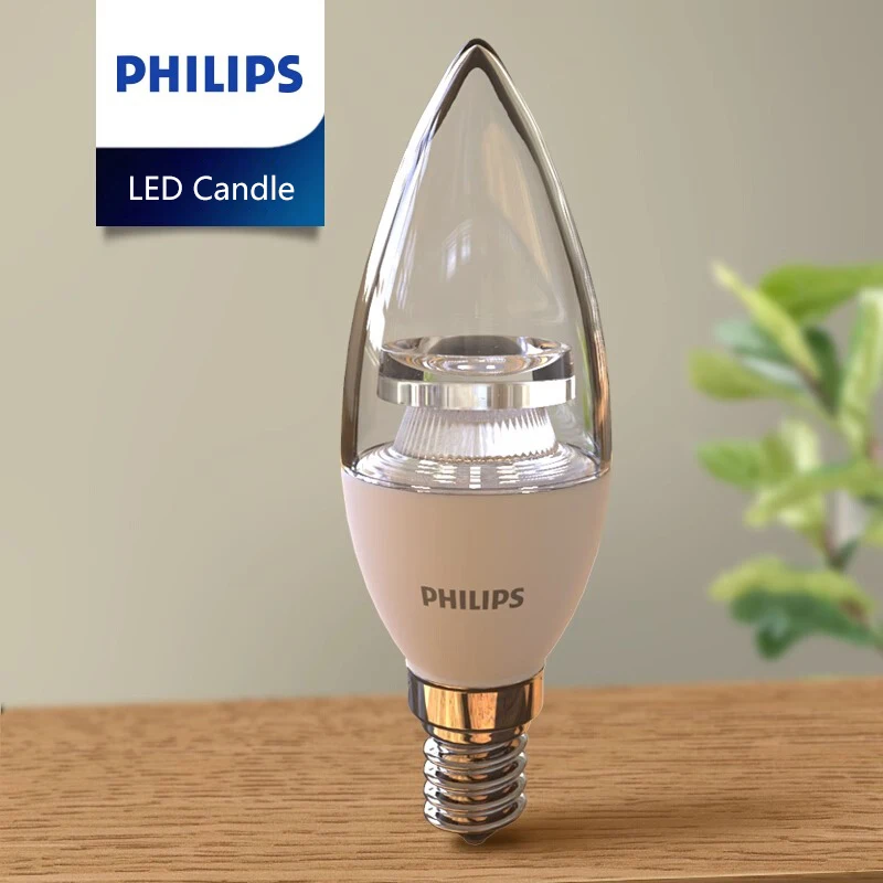 Philips 8 Stück LED-Kerze B35 E14 Glühbirne MyCare 3,5 W 5,5 W 2700 K warme Farbe Komfortlicht AC 220 V-240 V Original LED-Raumklare Lampe