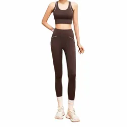 L New letter line sense yoga suit, slimming, quick-drying, high-intensity running fitness suit for women