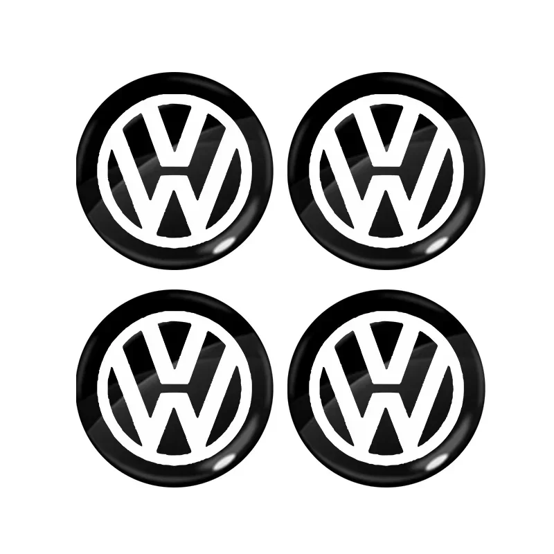 3D Car interior Decorative Stickers Key Badge Steering Wheel Decoration Stickers For Volkswagen Golf R GTI Touareg Jetta CADDY