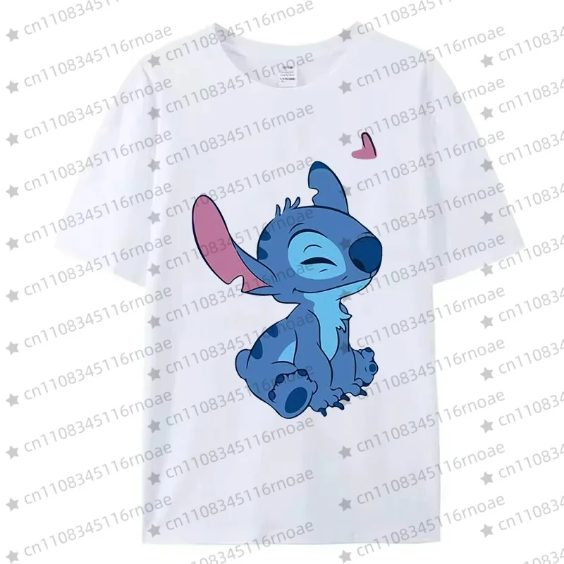 تي شيرت جديد عالي الجودة من قطن ديزني كاجوال ومريح للجنسين، تي شيرت رياضي كاجوال برقبة دائرية وأكمام قصيرة