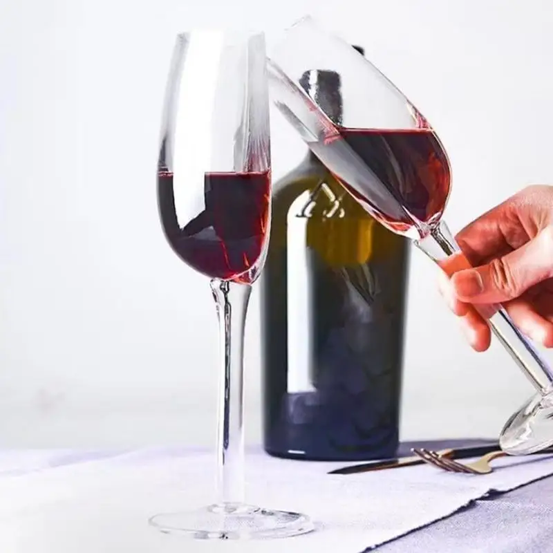 İki Adet Paket Temizle Şeffaf Yarım Cam Bardak Kırmızı Şarap Şampanya Flüt Kadeh Kök-ware 140 ml Bardak Mutfak Aksesuarları